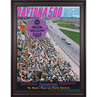 Mounted Memories NASCAR Framed 36" x 48" Daytona 500 Program Print