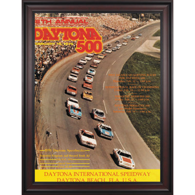 Mounted Memories NASCAR Framed 36" x 48" Daytona 500 Program Print