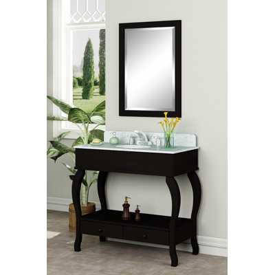 Willow Creek Cabinets Provence 36" Vanity Set with Viterous China Top