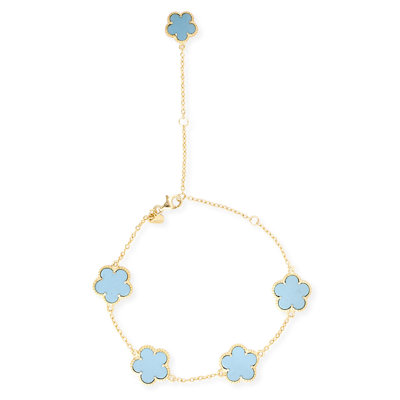CZ Collections Flower Bracelet or Anklet