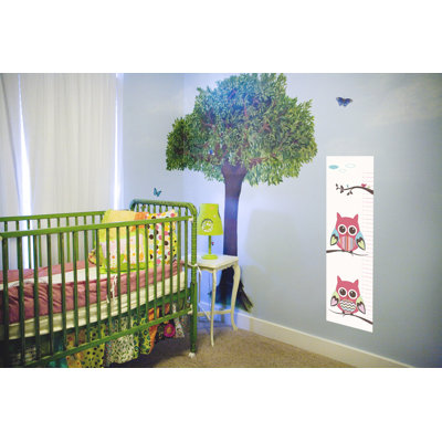Secretly Designed Belly Owl Growth Chart Wall Decal