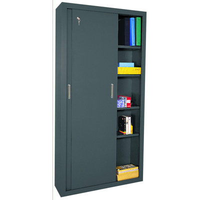 Sandusky Cabinets 72" Storage Cabinets with Sliding Door