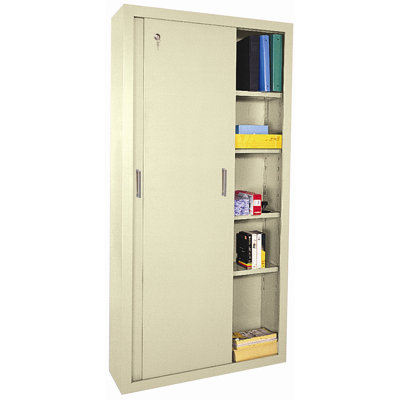 Sandusky Cabinets 72" Storage Cabinets with Sliding Door