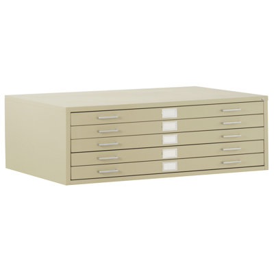 Sandusky Cabinets 5 Drawer Flat File with Closed Base