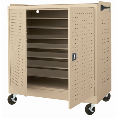 Sandusky Cabinets Mobile Laptop Security Cabinet with Charging System