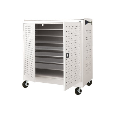Sandusky Cabinets Mobile Laptop Security Cabinet with Charging System