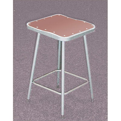 National Public Seating Height Adjustable Stool with Square Seat