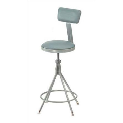 National Public Seating Height Adjustable Swivel Stool with Backrest