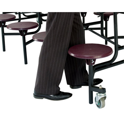 National Public Seating Mobile Cafeteria Stool-Table