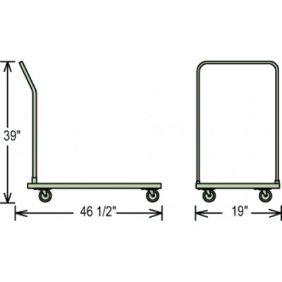 National Public Seating Dolly for 1100 Chair