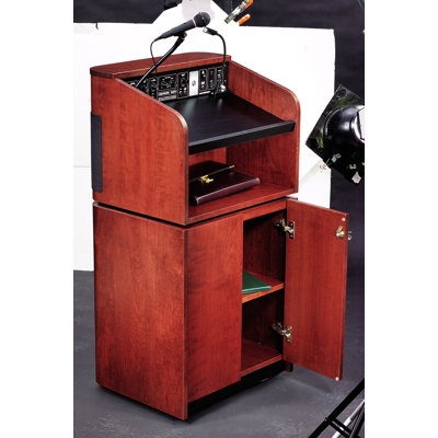 Oklahoma Sound Corporation Veneer Table Top Lectern with Sound