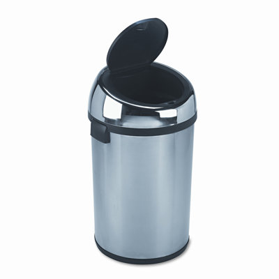Safco Products Company Kazaam 17 Gallon Hands Free Trash Can