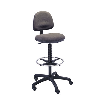 Safco Products Company Height Adjustable Drafting Chair with Footring