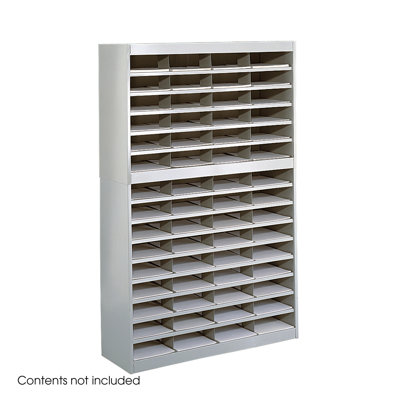 Safco Products Company Steel Literature Organizer with 60 Letter-Size Compartments