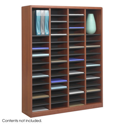 Safco Products Company Wood E-Z Stor Literature Organizers in Cherry