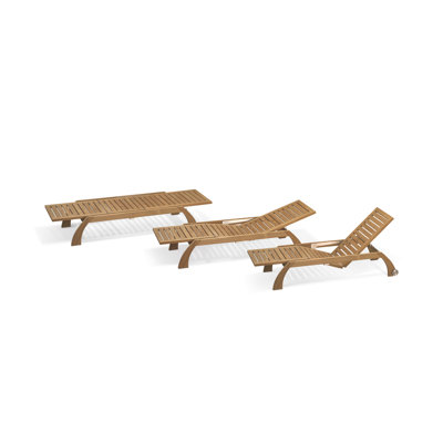 Skagerak Denmark Teak Bark Chaise Lounge