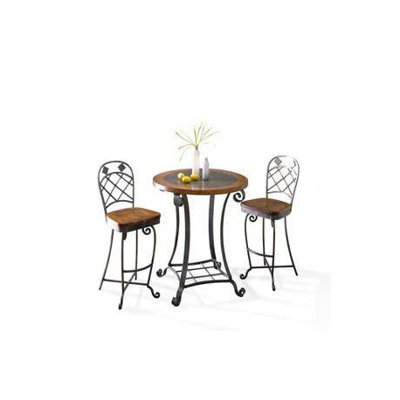 Riverside Furniture Harmony 3 Piece Pub Table and Barstool Set