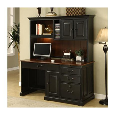 Riverside Furniture Bridgeport Computer Desk with Hutch