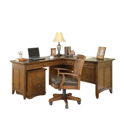 Riverside Furniture Oakton Village Mid-Back Leather Office Chair