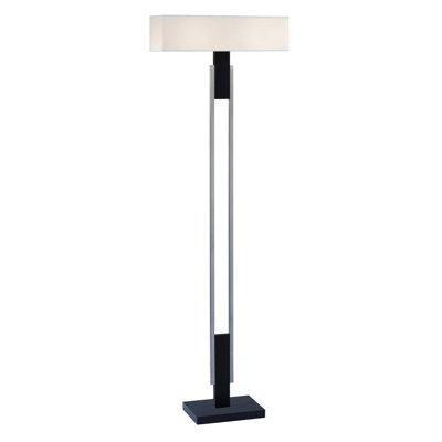 Sonneman Berlin Two Light Torchiere in Satin Nickel