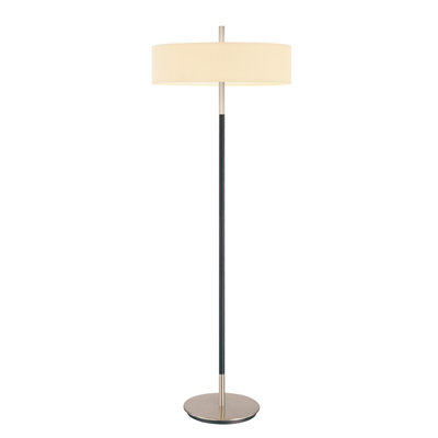 Sonneman Sparte Three Light Floor Lamp in Satin Nickel