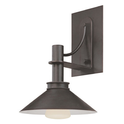 Sonneman Bridge Small Wall Sconce in Textured Rustic Bronze
