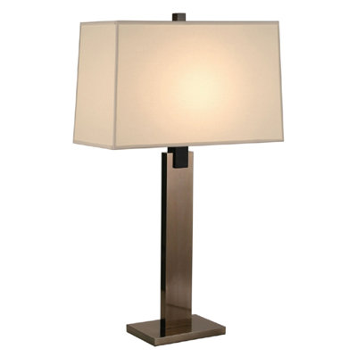 Sonneman Monolith Table Lamp in Black Brass