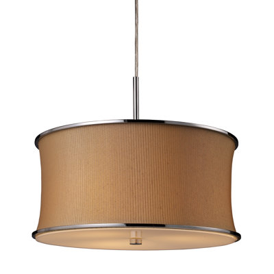 Elk Lighting Fabrique 3 Light Drum Pendant