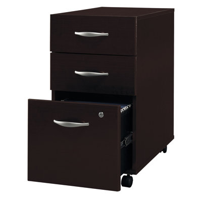 Bush Industries Corsa Series- Mocha Cherry Three-Drawer File (assembled)