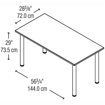 Bush Industries Aspen -  Large Rectangle Training Table