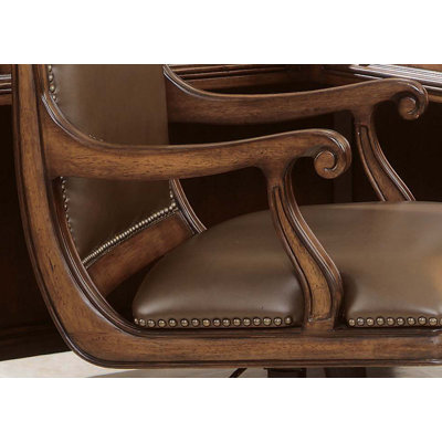 Hooker Furniture High-Back Swivel Office Chair with Arms