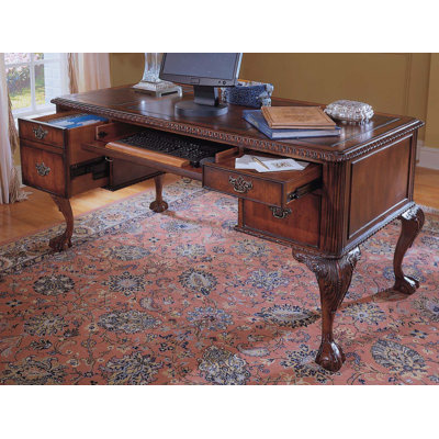 Hooker Furniture Bedford Row 60" W Ball / Claw Writing Desk Set