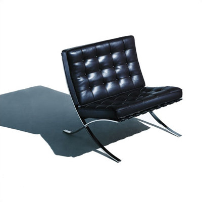 Knoll &reg; Barcelona&reg; Lounge Chair and Optional Stool