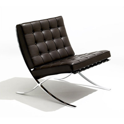 Knoll &reg; Barcelona&reg; Lounge Chair and Optional Stool