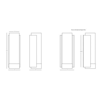 Robert Abbey Tyrone Bath Wall Sconce in Polished Nickel