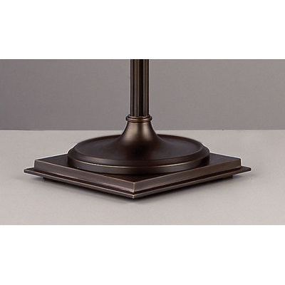 Robert Abbey Winston Torchiere Floor Lamp  with Articulating Shade in Dark Natural Brass