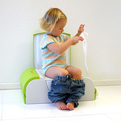 Boon Potty Bench Training Toilet in Blue / White