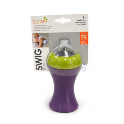 Boon Swig Ergo Sippy Cup Straw Tall in Kiwi / Grape