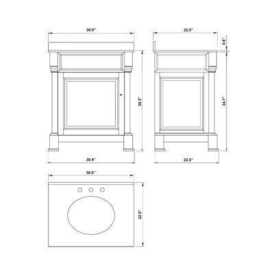 Bellaterra Home Tremont Single Vanity