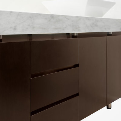 Wyndham Collection Malibu 72" Double Bathroom Vanity Set