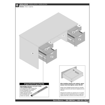 Bestar Hampton Executive Desk