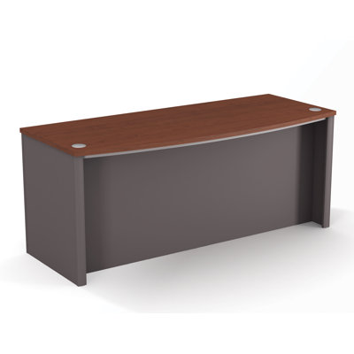 Bestar Connexion Contemporary Executive Desk Kit with Assembled Pedestals