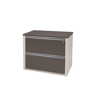 Bestar Connexion 30" Lateral File in Bordeaux and Slate