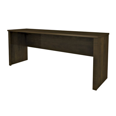 Bestar Prestige + Credenza in Bordeaux and Graphite