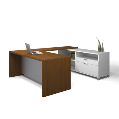 Bestar Pro-Linea U-Shaped Executive Desk Office Suite