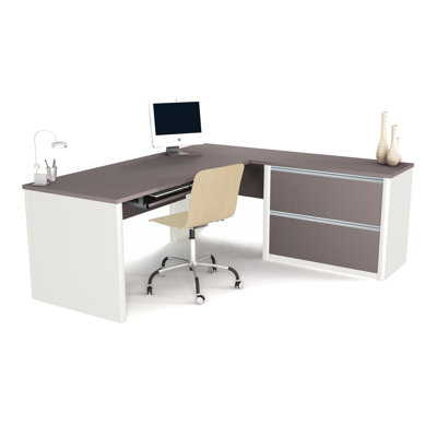 Bestar Connexion L-Shape Desk Office Suite