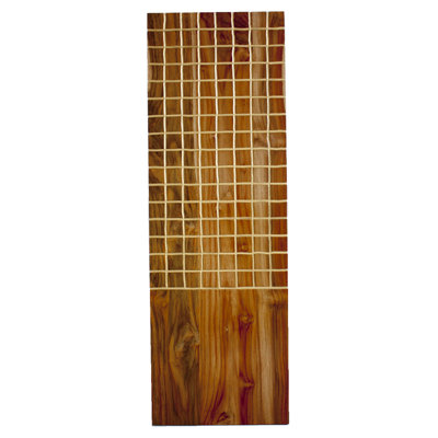 RS Furnishings Pura Vida I Off The Grid Teak Panel in Natural with 18kt Gold Grid