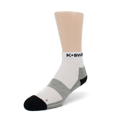 K Swiss Unisex Quarter-Cut All Sport Socks 2-Pack