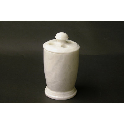 Tooth Brush Holder in White Marble