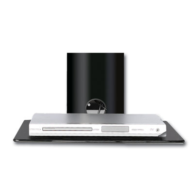 Ready Set Mount Monte Carlo Single Wall-Mount Shelf System in Hi-Gloss Black